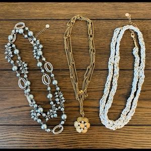 Talbots Long Necklace Jewelry Lot EUC